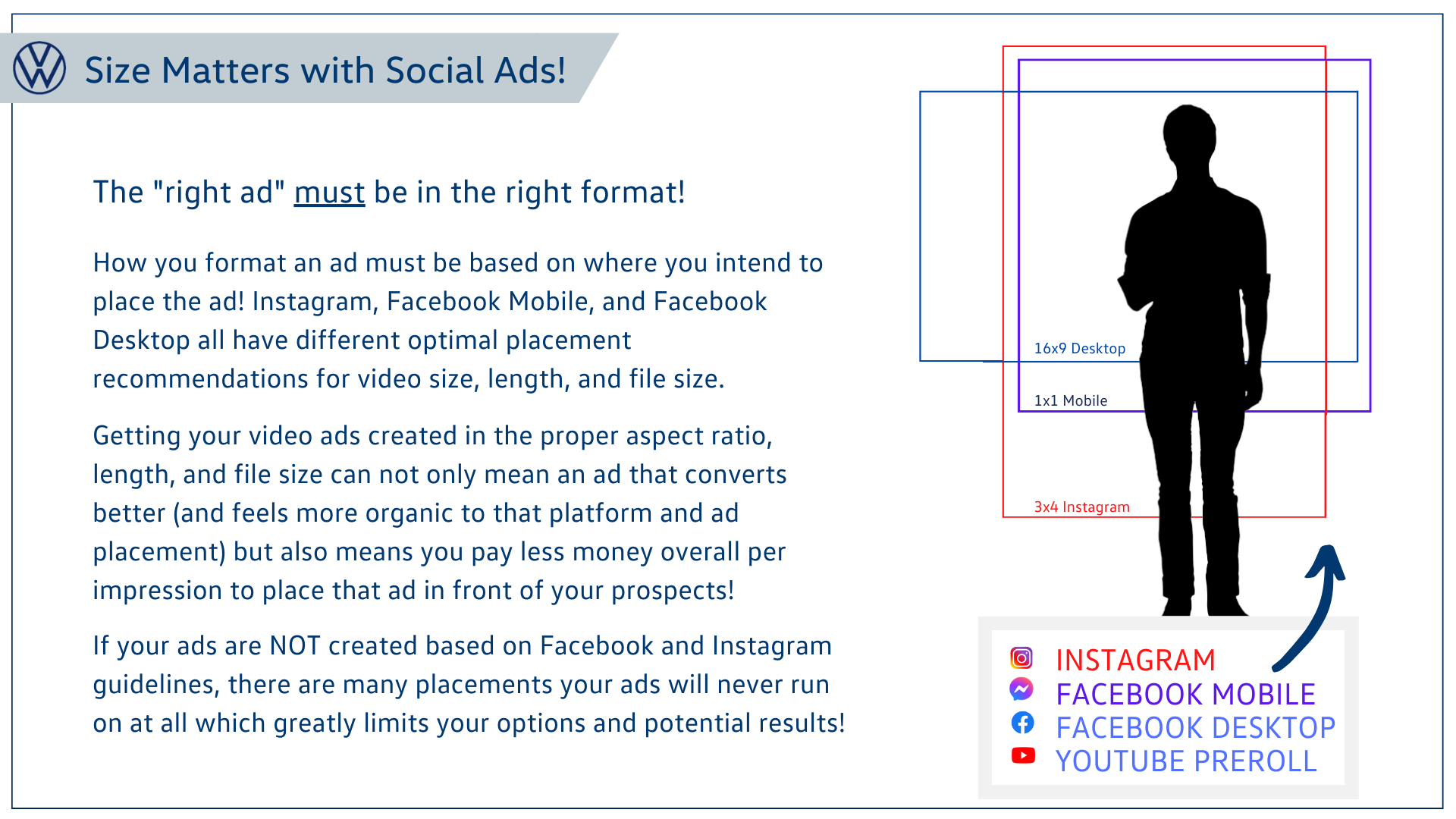 Size matters with social ads